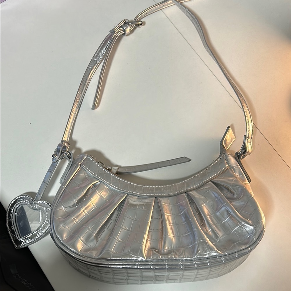 Silver Shoulder Bag
